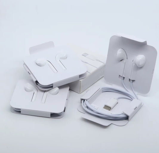 Auriculares con Cable y Micrófono – Lightning, USB-C o 3.5 mm | Sonido Estéreo Premium