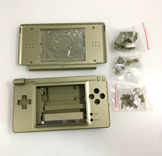 Carcasa Completa Mario Gold para Nintendo DS Lite – Incluye Pantalla, Botones y Kit de Montaje